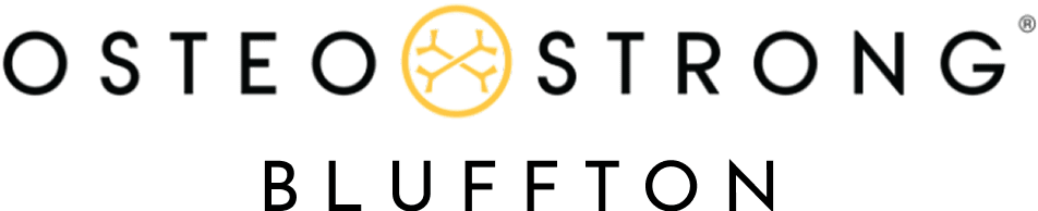OsteoStrong logo with abstract symbol.