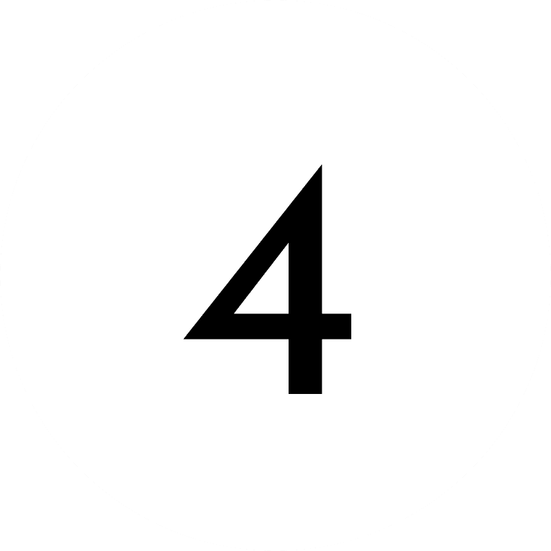 Number four in a white circle.